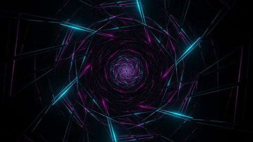 Pink And Cyan Hexagonal Web Background Vj Loop In HD