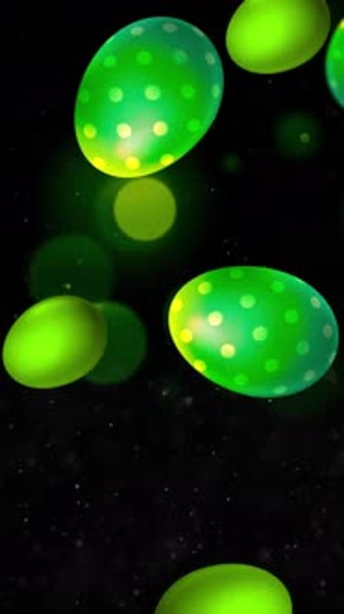 Easter Eggs Background 9 - Vertical Video