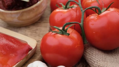 Frische Tomaten hautnah