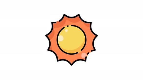 animation Of the sun.