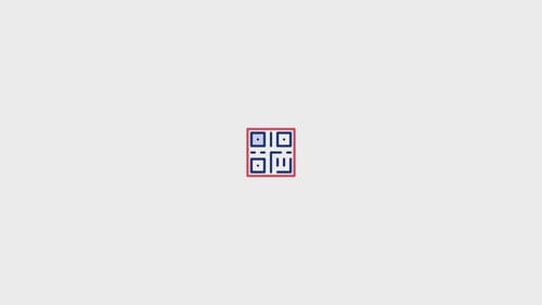 Animated Modern QR Code Icon Reveal