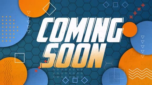 Coming Soon Dynamic Title Animation With Motion Graphic Background
