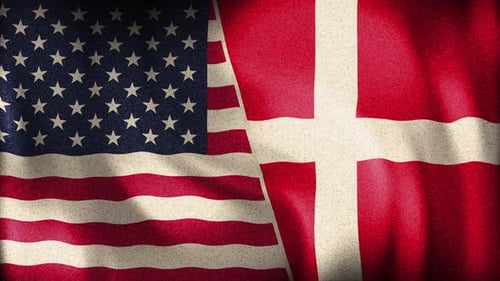 Usa And Denmark Background Loop