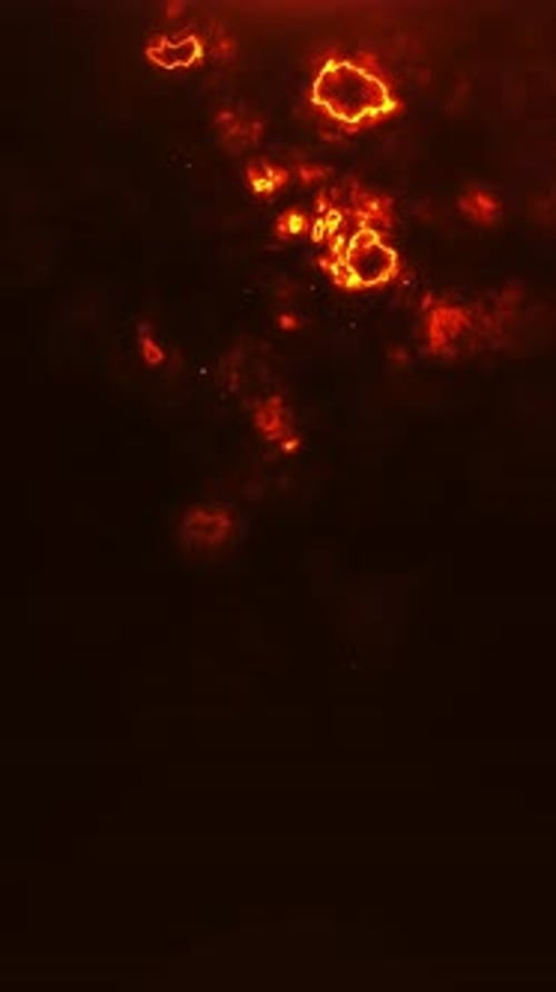 Abstract Glowing Fire Liquid Motion Graphics Background