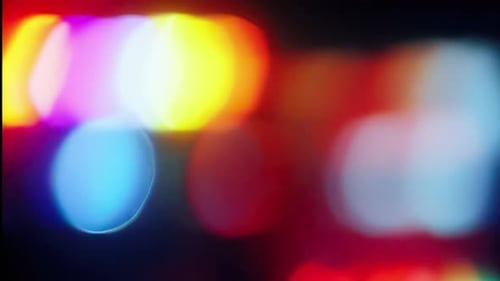 Dynamic colorful bokeh lights animation with smooth defocus and dreamy motion blur loop