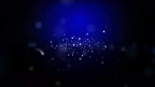 Blue Particles Background Loop