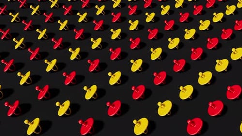 Red and Yellow Pacifiers Loop