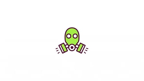 Animation des Gasmasken-Symbols