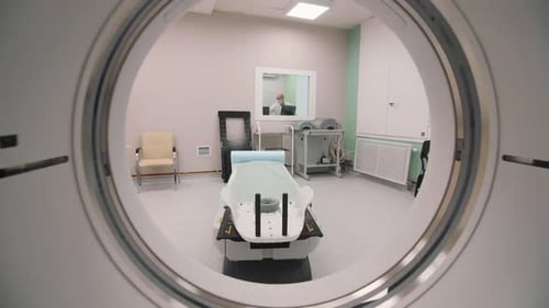 Scanner for Computer Tomography in Medical Test Room
