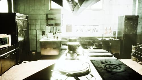 Old Kitchen of Abandoned House