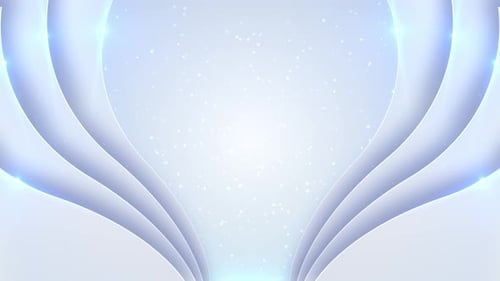 Clean Corporate Gradient Geometric Shapes Wave Lines Soft Elegant Light Grey White Background Wavy