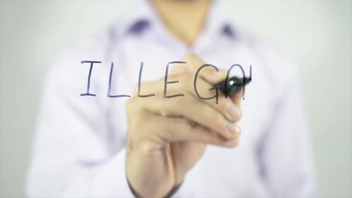 Illegal, Writing on Screen