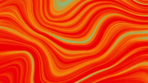 Abstract Fluid Red Orange Teal Wave Background