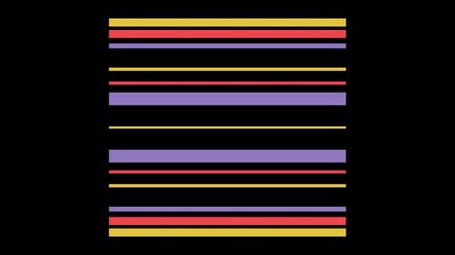 Vow Collection: Light transition element of colorful lights flashing on the screen on black backgrou