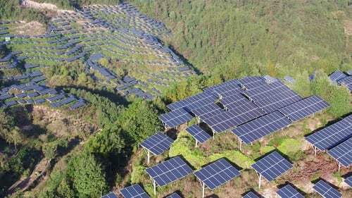Solarkraftwerk im Berg