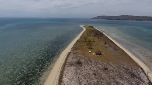Aerial beautiful view of the island