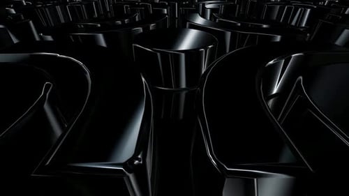 Dark Metallic Geometric Waves Abstract Background Loop