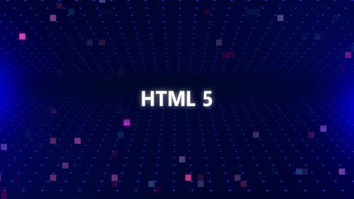 Futuristic Data Grid Text Reveal Animation