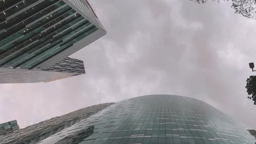 Wolkenkratzer, Stadtbild, Zeitraffer