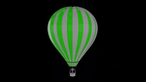 Green Hot Air Balloon Alpha Loop