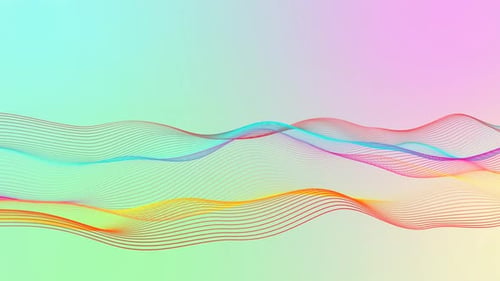 Dynamic Abstract Wave Lines Flowing Background Animation