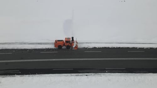 Working Snowblower Truck