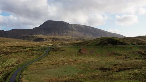 Aerial View of the Muckish Mountain in Donegal Republic of Ireland