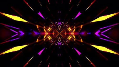 Star Born Purple Kaleidoscope Vj Loop Background
