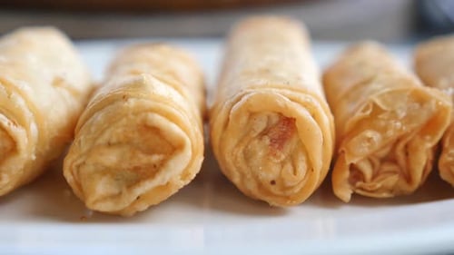 Delicious Spring Rolls Made with Fresh Ingredients