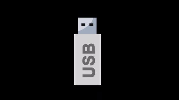 Usb symbol icon animation video, Elements Motion Graphics ft. USB ...