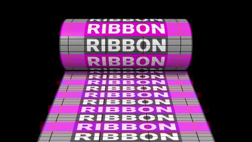 Ribbon Text Animation Loop
