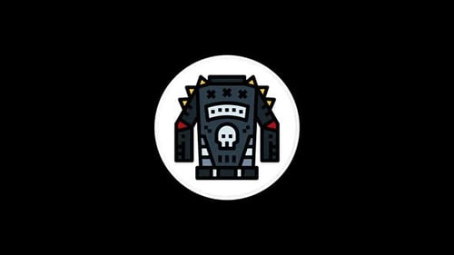 Grunge Jacket Icon 3d