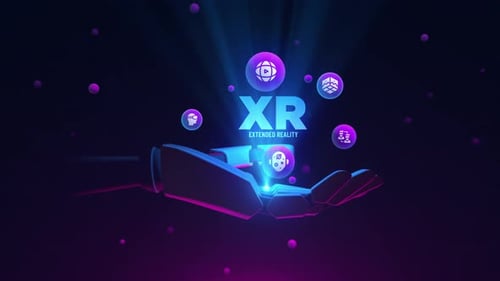 XR extended reality robotic hand animation