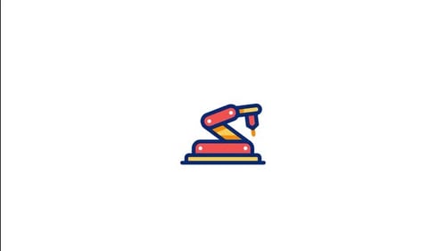 Robotic Arm Animated Icon