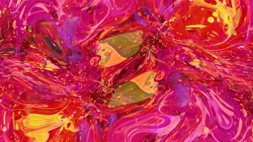 Abstract Water Splatter Liquid Background Animation