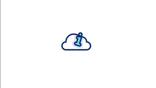 Animiertes Cloud-Symbol