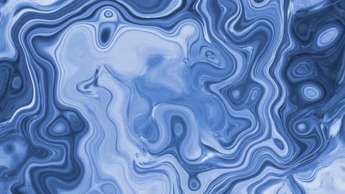 Fluid Abstract Blue Marble Texture Motion Background