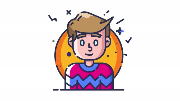 Boy, Elements Motion Graphics ft. sweater & sweatshirt - Envato