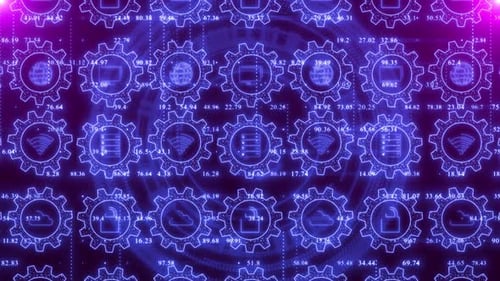 Computer Data Technology Cyber Security Background, Futuristic Internet Technology Cyber Security