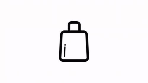 Animated Container, Bag icon Alpha Channel