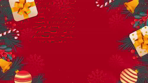 Animated Christmas Decorations Border Frame