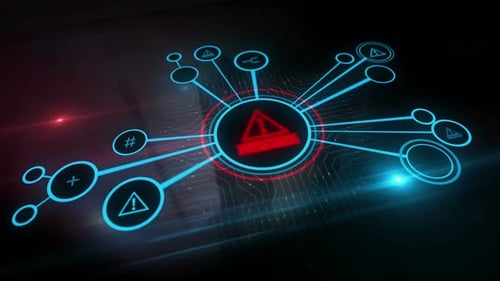 Futuristic Digital Network Warning System