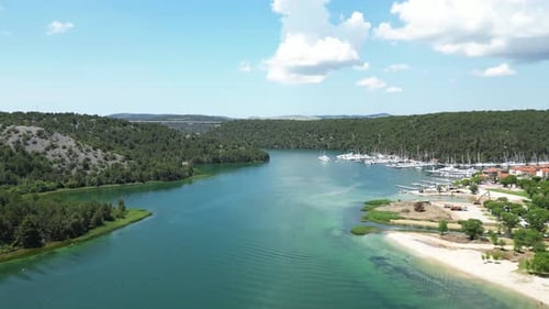 Cinematic View Of Krka 4k