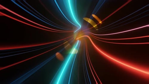 3d render vj projection, cosmic warp fly into space speed tunnel, endless loop, futuristic concept