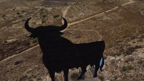 big metal bull, former billboard that has become a symbol and an icon of Spain