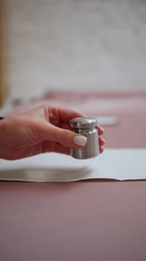 Une couturière crée un concept de création de modèle de robe individuel