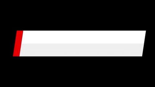 Creator Collection: Light colored double lined lower third animation with an italic inclination