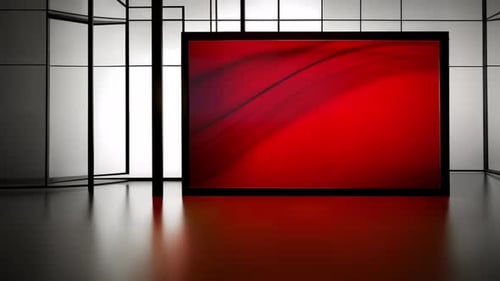 Sleek Virtual Studio Environment: Engaging Set for Multimedia News Broadcast