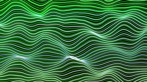multicolor trendy geometric line wave animated. Futuristic colorful wireframe wave. Vd 140
