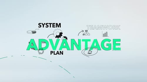 Infographic Advantage: fondo de tipografía